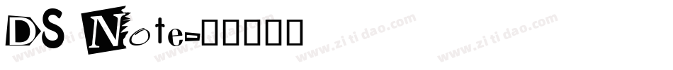 DS Note字体转换